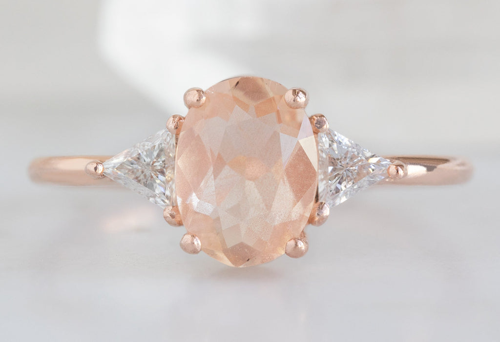 Alexis Russell Engagement Rings The Jade Ring with a .95ct Oval-Cut Sunstone