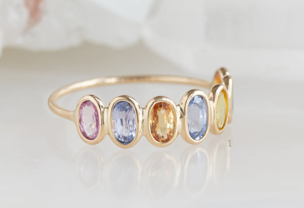 Alexis Russell Rings Rainbow Gemstone Eternity Ring