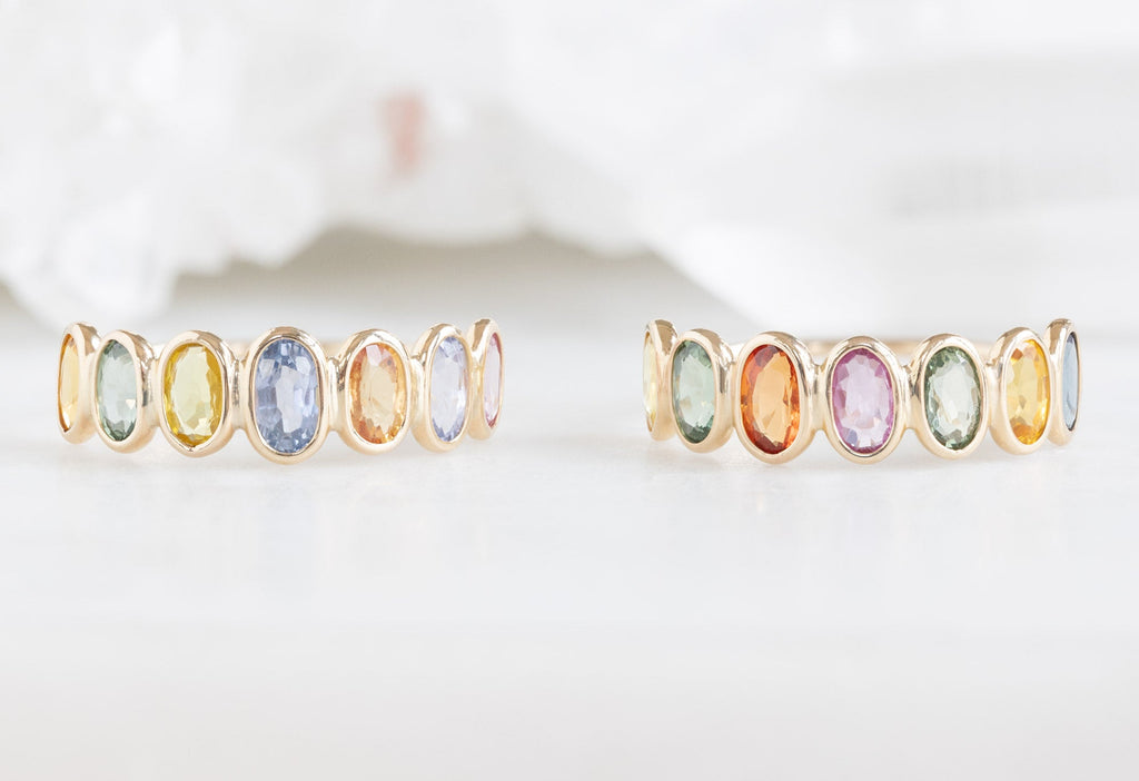 Alexis Russell Rings Rainbow Gemstone Eternity Ring