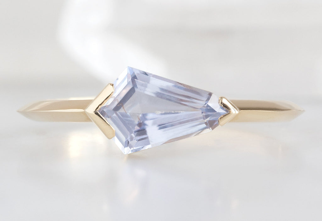 Alexis Russell Engagement Rings The Sage Ring with a .97ct Periwinkle Sapphire