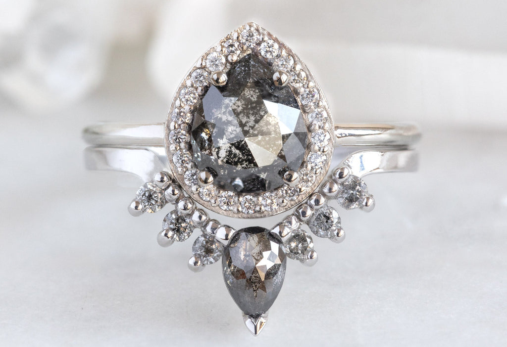 Alexis Russell  Engagement Rings The Dahlia Ring with a 1.13ct Rose-Cut Black Diamond