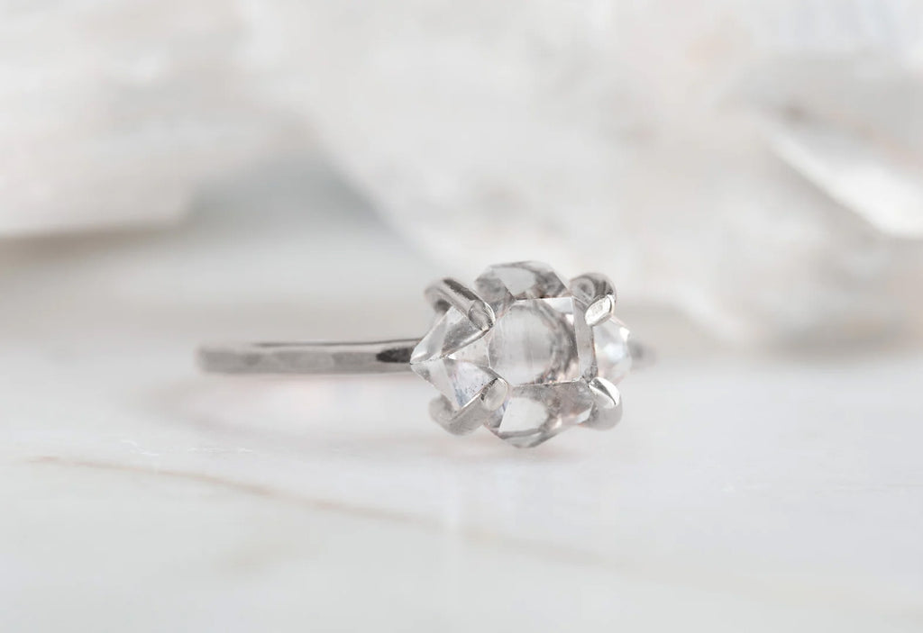 Herkimer Diamond Ring-Sterling Silver