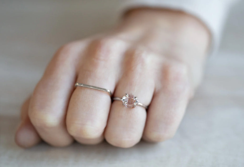 Herkimer Diamond Ring-Sterling Silver