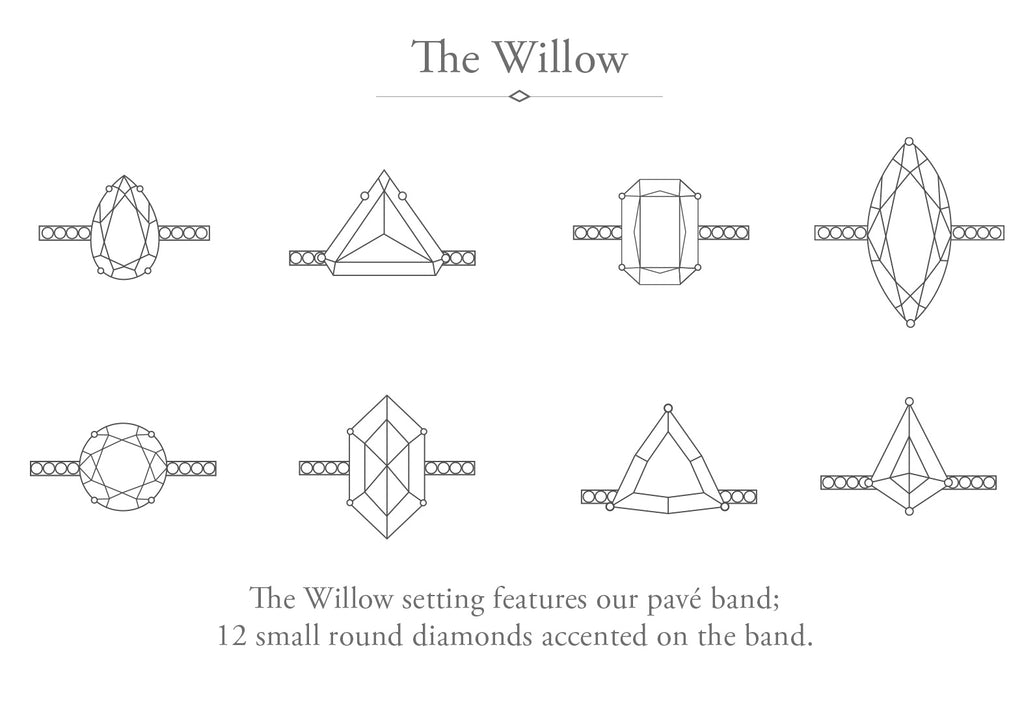 The Willow Ring Style diagram