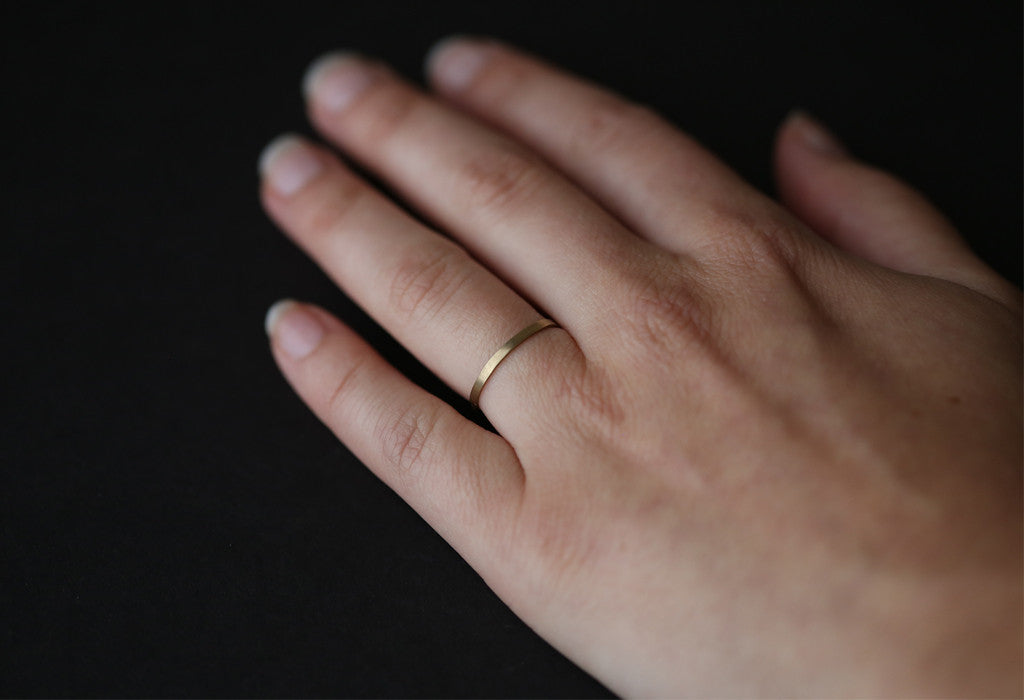 Smooth 14k Gold Wedding Band