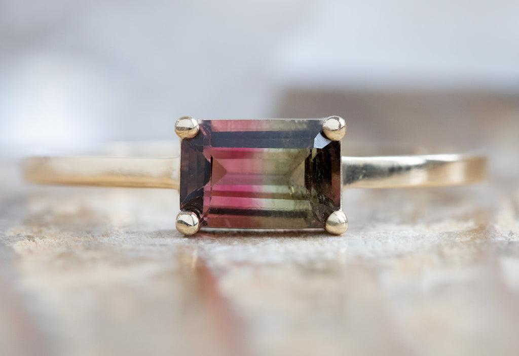 Watermelon Tourmaline Ring