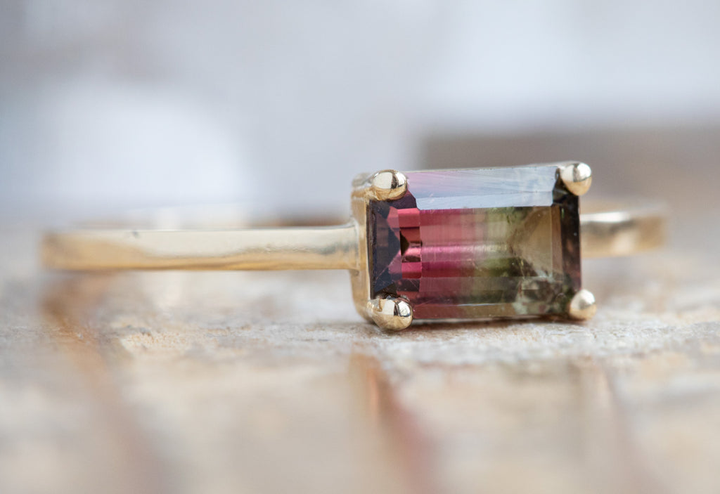 Watermelon Tourmaline Ring