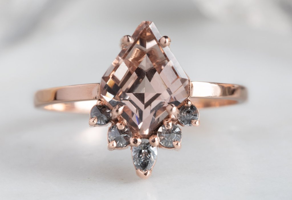 Custom Designed Morganite Engagement Ring