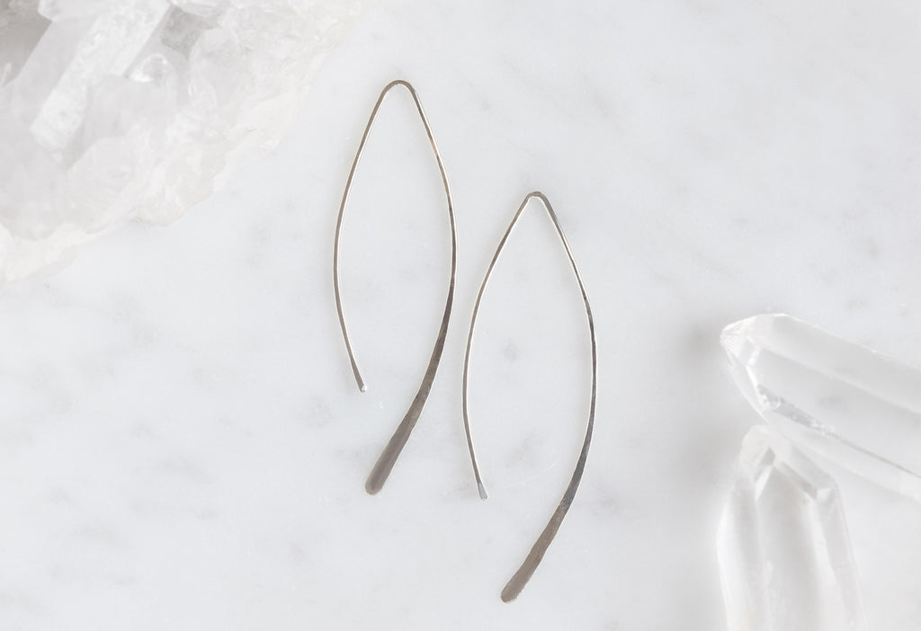 Sterling Silver Wishbone Earrings