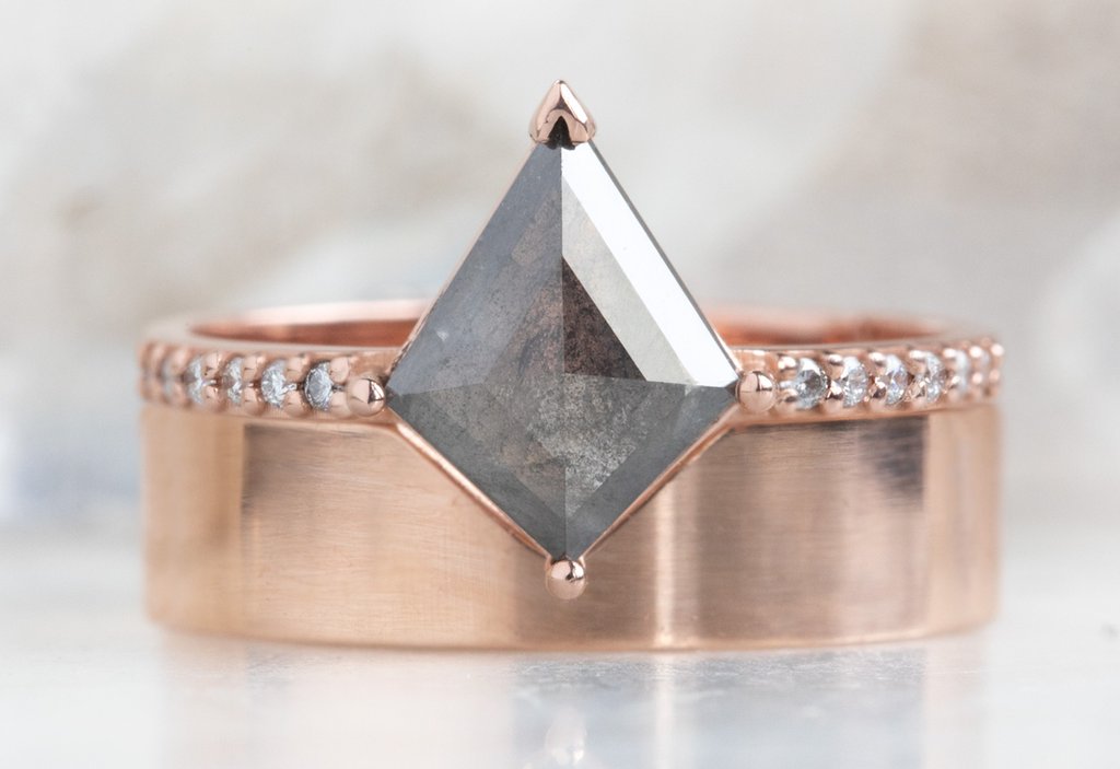 The Gold Cut-Out Ring Stacked