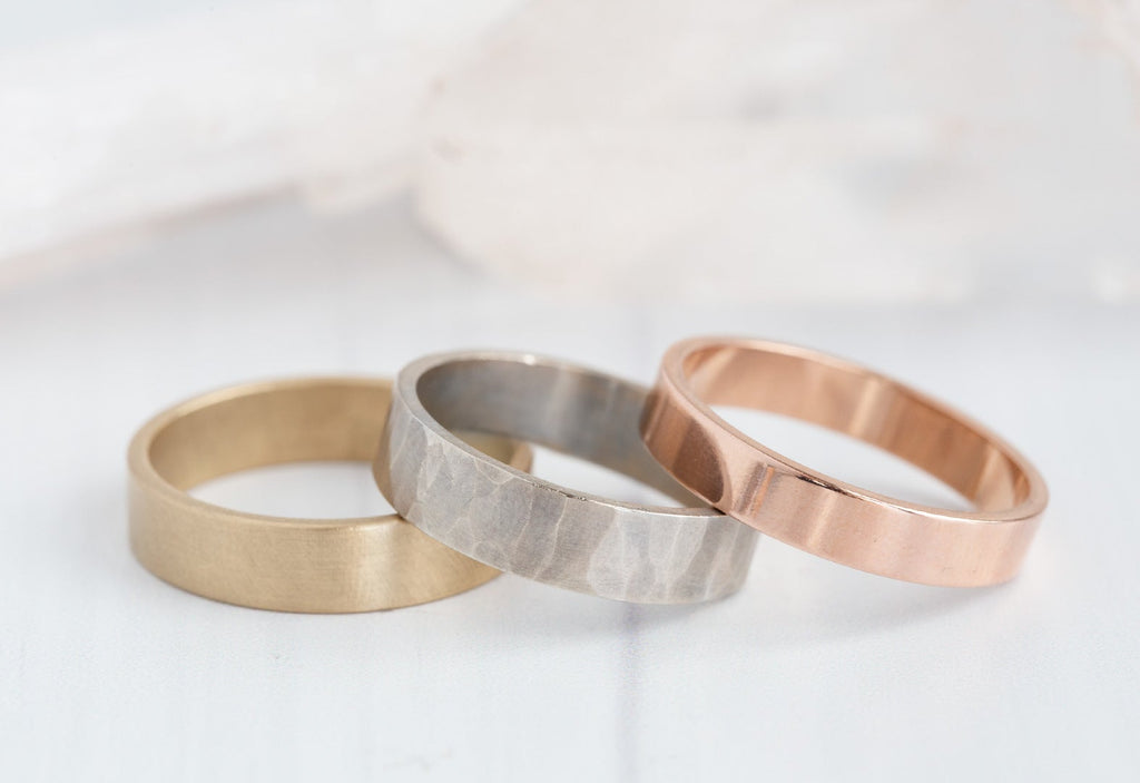 The Unisex Gold Wedding Band in All Metal Options