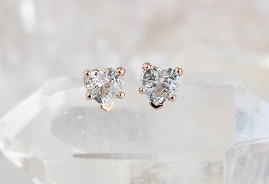 Heart Shaped Stud Earrings