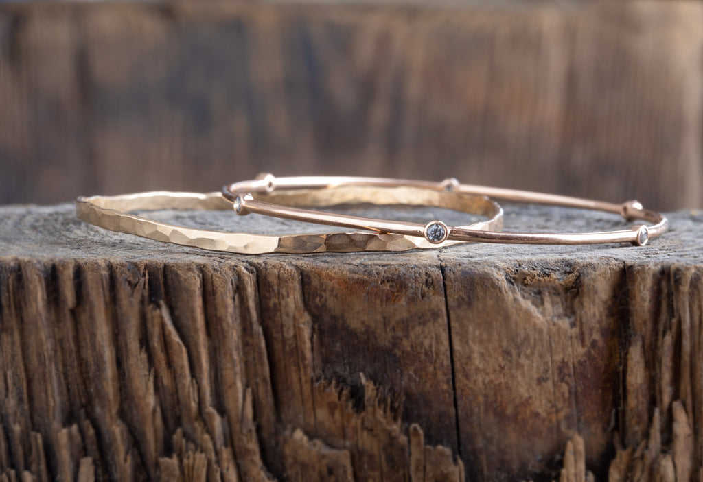 Salt & Pepper Diamond Constellation Bangle