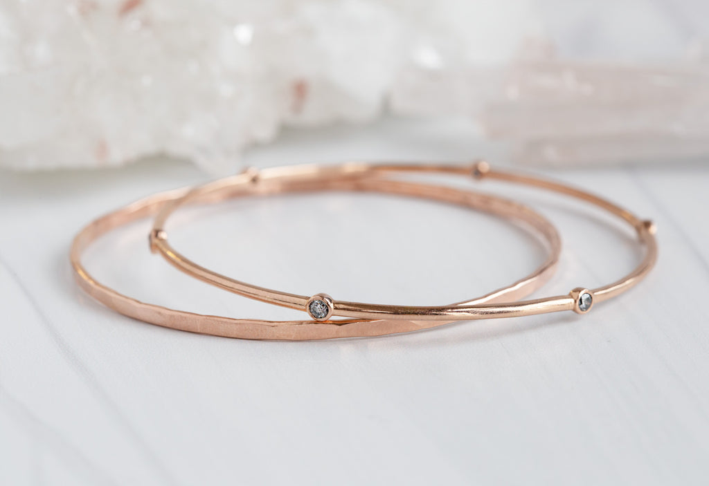 Salt & Pepper Diamond Constellation Bangle