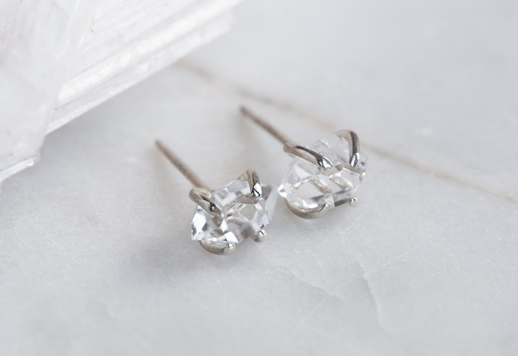 Herkimer Diamond Stud Earrings