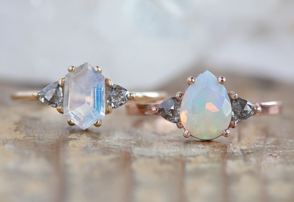 Design Your Own Moonstone / Opal Engagement Ring