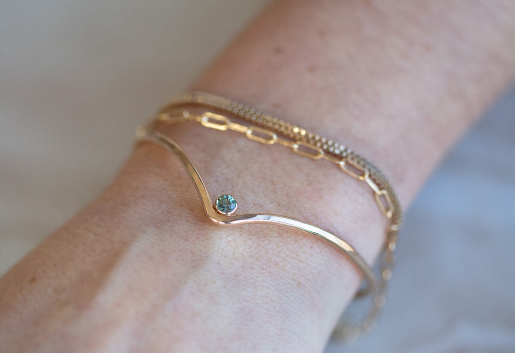 Peak Cuff Bracelet- Sapphire