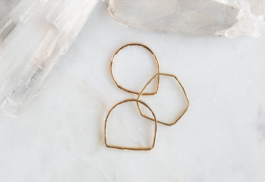 Geometric Stacking Ring Set