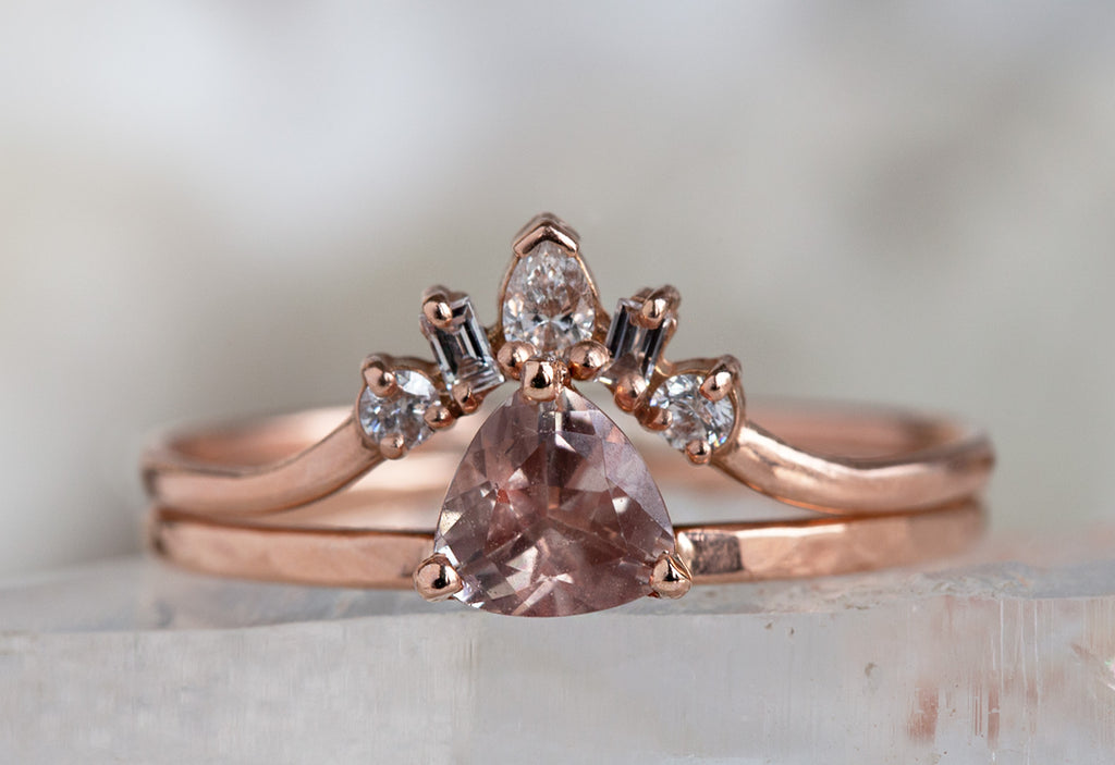 Sunstone Trillion Stacking Ring