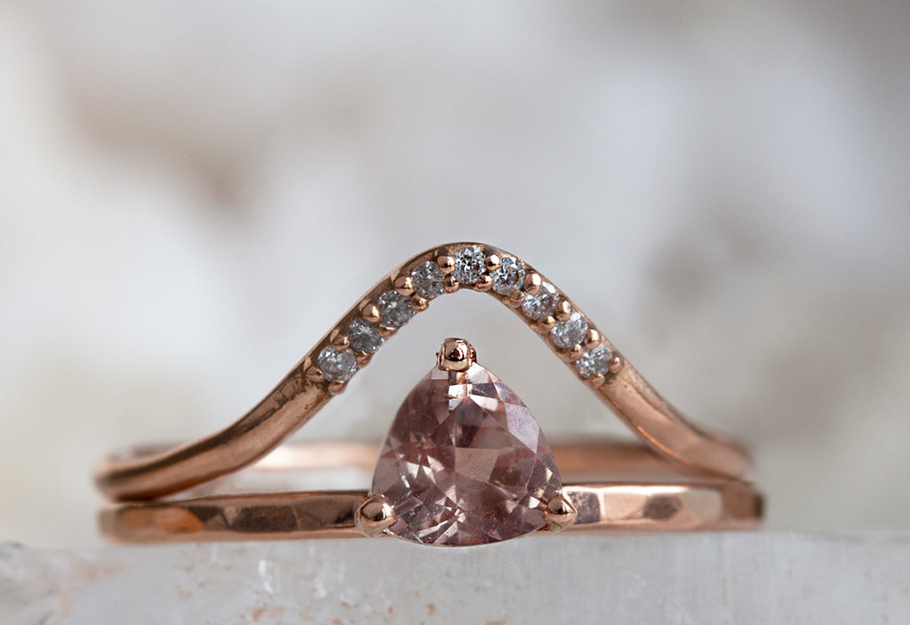 Sunstone Trillion Stacking Ring